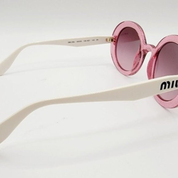 Miu Miu Pink Glitter Sunglasses - Picture 5 of 8